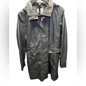 Cole Haan Signature Women’s Indigo Blue Navy Rain Jacket Size Large